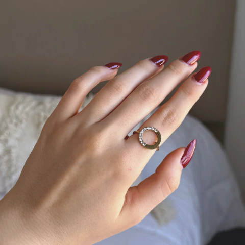 Anillo Karma Shine Gold- Acero dorado AN - comprar online