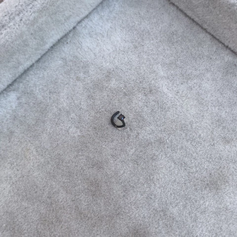 Piercing Nariz Strass Engarzado Black - Acero Ionizado Negro M34.K - comprar online