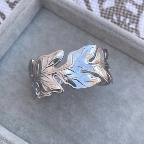 Pulsera Ancha Hoja - Acero quirúrgico G5.bis