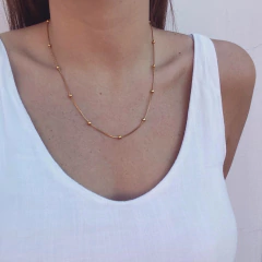 Collar Roxy Cuad Gold - Acero Dorado Z4 - comprar online