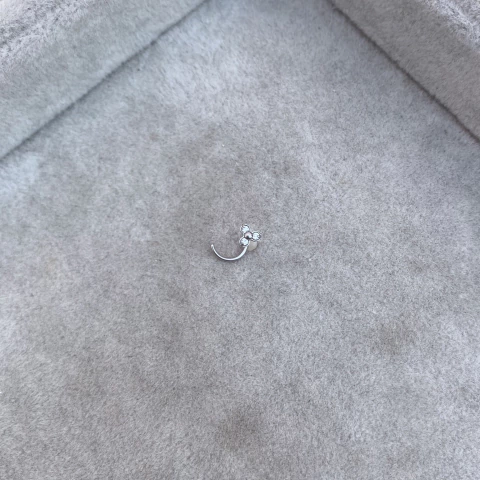 Piercing Nariz 3 petalos - Acero quirúrgico M34.i - comprar online