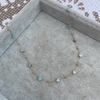 Collar Mini heart color verde agua Gold - Acero Dorado H8 bis 1 - comprar online