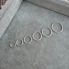 Argollitas Básicas Lisas (unidad) - Plata 925 W1.A - comprar online