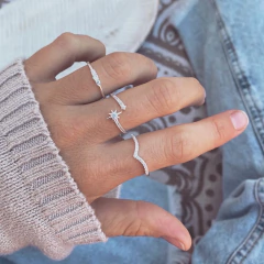 Anillo Destelly Regulable - Plata 925 W14.H en internet