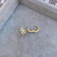 Aros Ramita Gold - Plata 925 bañada en Oro W10 en internet