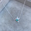 Collar Colibri Green - Plata 925 W8 - comprar online