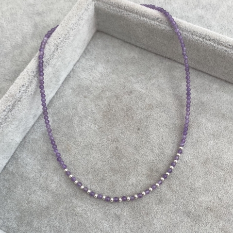 Collar Bidun Amatista - Plata 925 + Piedras Naturales L3 bis en internet