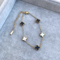 Pulsera Van Cleef Gold - Acero Dorado Y21 - Tienda Mercado Persa