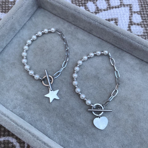 Pulsera perlasmin - Acero quirúrgico A3 - comprar online