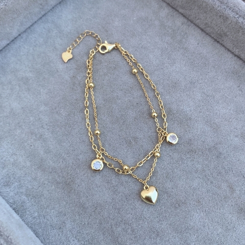 Pulsera Amore Gold - Plata 925 bañada en oro W8 - comprar online