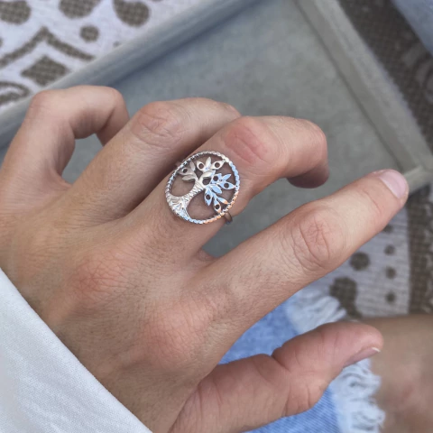 Anillo Regulable Arbol vida - Acero quirúrgico AN - comprar online