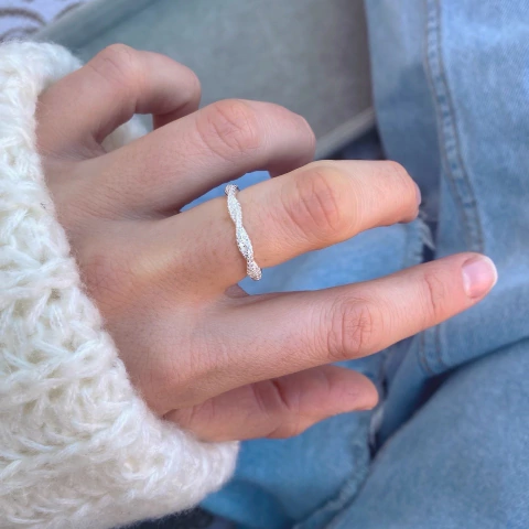 Anillo Twist Shine - Plata 925 Y21.G