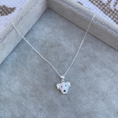 Collar Perrito Shine- Plata 925 W8 - comprar online