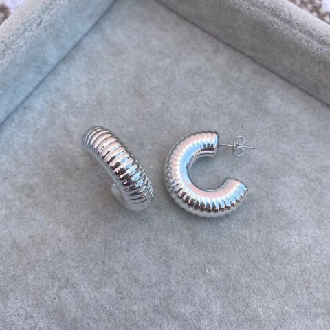 Aros Chunky Lines - Acero Quirúrgico + Acerado G8 bis