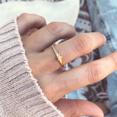 Anillo Babystar Gold - Acero Dorado A17.F - comprar online