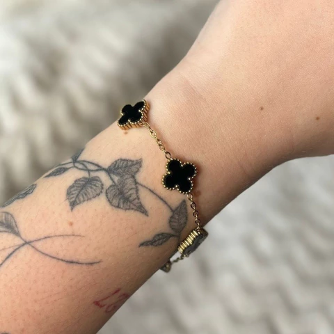 Pulsera Maxi Van Cleef Gold - Acero Dorado Y21 - comprar online