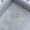 Aro Tini Gold a Presión - Labio o nariz - Acero Dorado M27.H