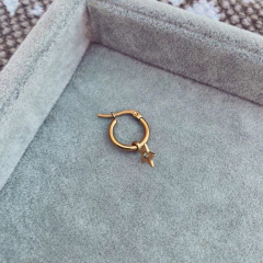 Argollita Estay Gold - Acero dorado A15.U - comprar online