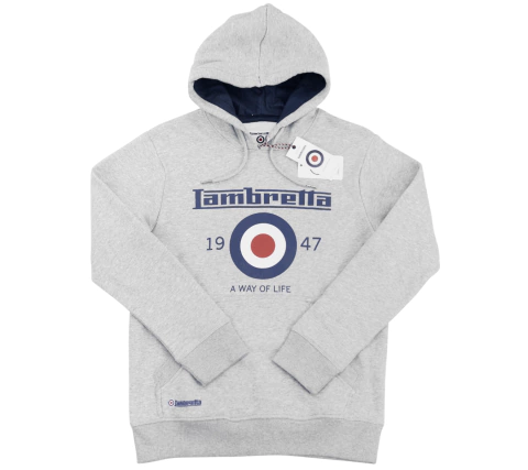 Moletom com Capuz Lambretta (Cinza) (P)