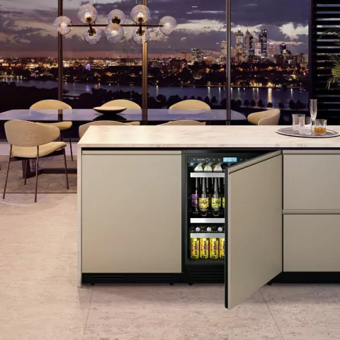 Adega para Revestir Tecno com 2 zonas para 43 Garrafas 60CM 220V TR14ARDB