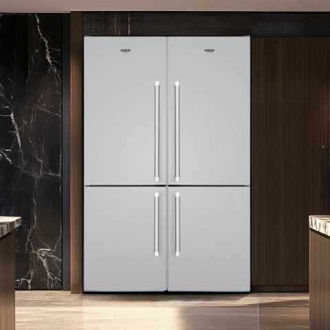 Conjunto com 2 Bottom Freezer Professional + Kit de União Retro Iluminado com 648 litros e 130CM Tecno DUO650P - comprar online