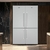 Conjunto com 2 Bottom Freezer Professional + Kit de União Retro Iluminado com 648 litros e 130CM Tecno DUO650P - comprar online