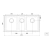 Cuba Quadrum 97x46CM 3 Cubas Inox com Acessórios Tramontina 94009153 - comprar online