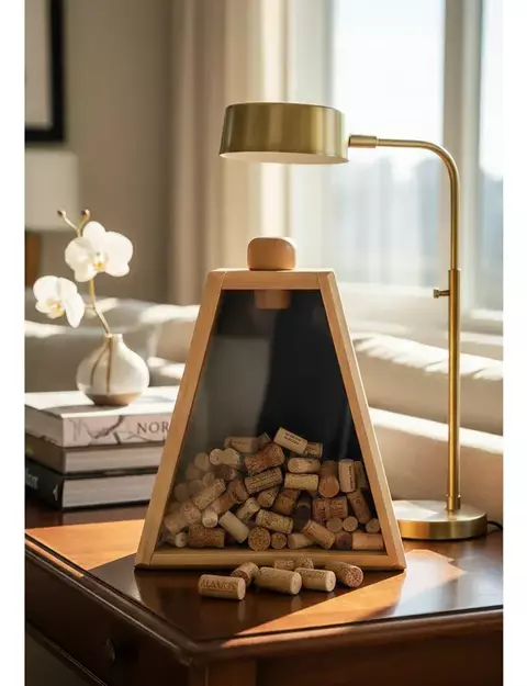 Porta-Rolhas de Madeira Premium: Decoração e Histórias em Uma Só Peça