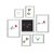 Conjunto Kit 7 Quadros Decorativos Fé Família e Amor - Los Quadros | Quadros para sua decoração