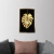 Quadro Decorativo Folha costela de Adão dourada