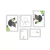 Conjunto Kit 5 Quadros Love Triângulos Geométricos Verde - Los Quadros | Quadros para sua decoração