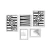 Conjunto Kit 5 Quadros Abstrato Preto e Branco - Los Quadros | Quadros para sua decoração