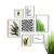 Conjunto Kit 7 Quadros Decorativos Folhagem Good Vibes - comprar online