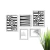 Conjunto Kit 5 Quadros Abstrato Preto e Branco - comprar online