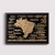 Mapa Do Brasil De Raspar Dourado
