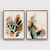 Abstrato Cores Folhagem - Duo - Los Quadros | Quadros para sua decoração