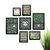 Conjunto Kit 7 Quadros Decorativos Bicho Preguiça