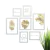 Conjunto Kit 7 Quadros Decorativos Folhagens Douradas - Los Quadros | Quadros para sua decoração