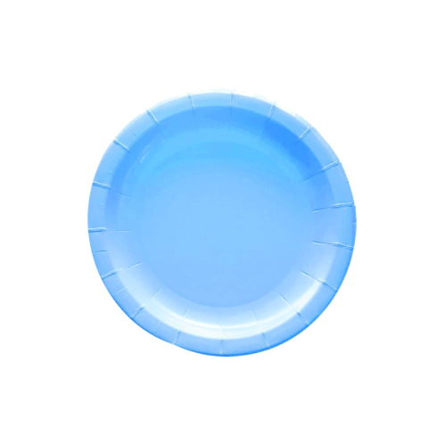 PLATOS POLIPAPEL CELESTE X 8