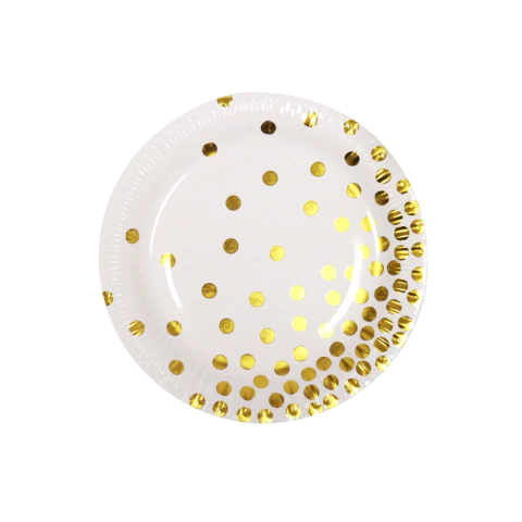 PLATOS BLANCOS LUNARES - comprar online