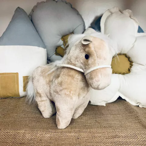 PELUCHE CABALLO BEIGE