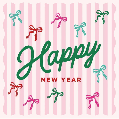 SERVILLETAS DECOUPAGE DOODLE NEW YEAR