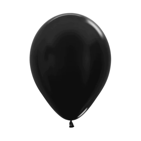 GLOBOS PERLADOS NEGRO X 10