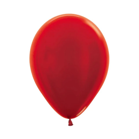 GLOBOS PERLADOS ROJO X 10