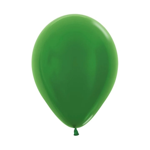 GLOBOS PERLADOS VERDE X 10