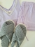 PANTUFLAS EMMA GRIS MEDIO - TALLE 34-35 - tienda online