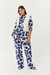 CONJUNTO OSLO FLORES AZUL - comprar online