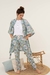 KIMONO INDIRA FLORES VERDE/ CÁPSULA ESTAMPAS EXCLUSIVAS - comprar online