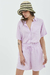 CONJUNTO PICNIC CUADROS LILA
