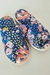 PANTUFLAS MALVA ESTAMPA BASE AZUL - comprar online